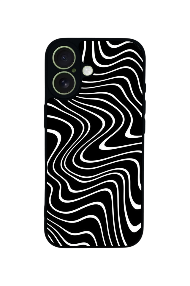 iPhone 17 Uyumlu Çizgi Sanatı Tasarımlı Glossy Premium Kılıf