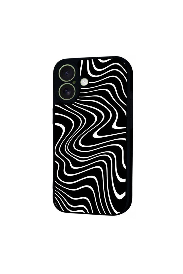 iPhone 17 Uyumlu Çizgi Sanatı Tasarımlı Glossy Premium Kılıf