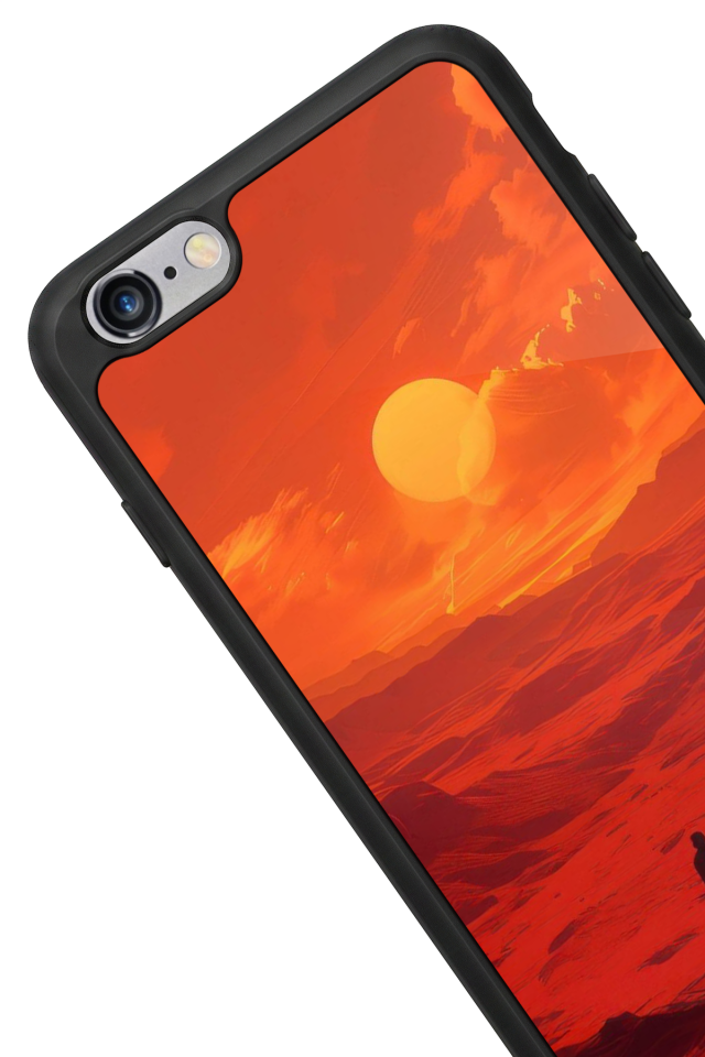 iPhone 6 Plus Uyumlu Güneş Tasarımlı Glossy Premium Kılıf