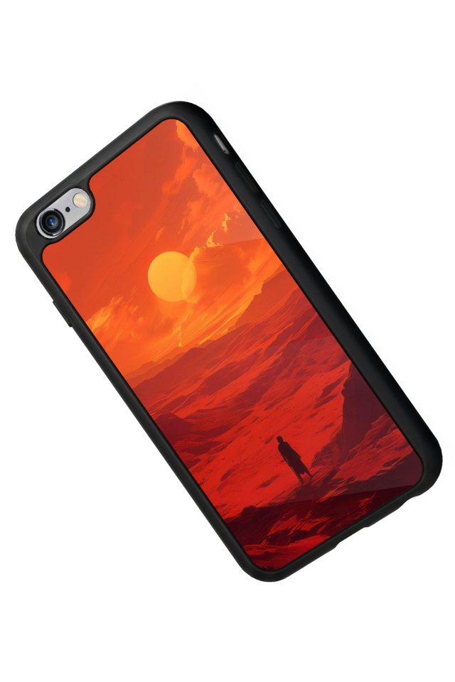 iPhone 6 Plus Uyumlu Güneş Tasarımlı Glossy Premium Kılıf