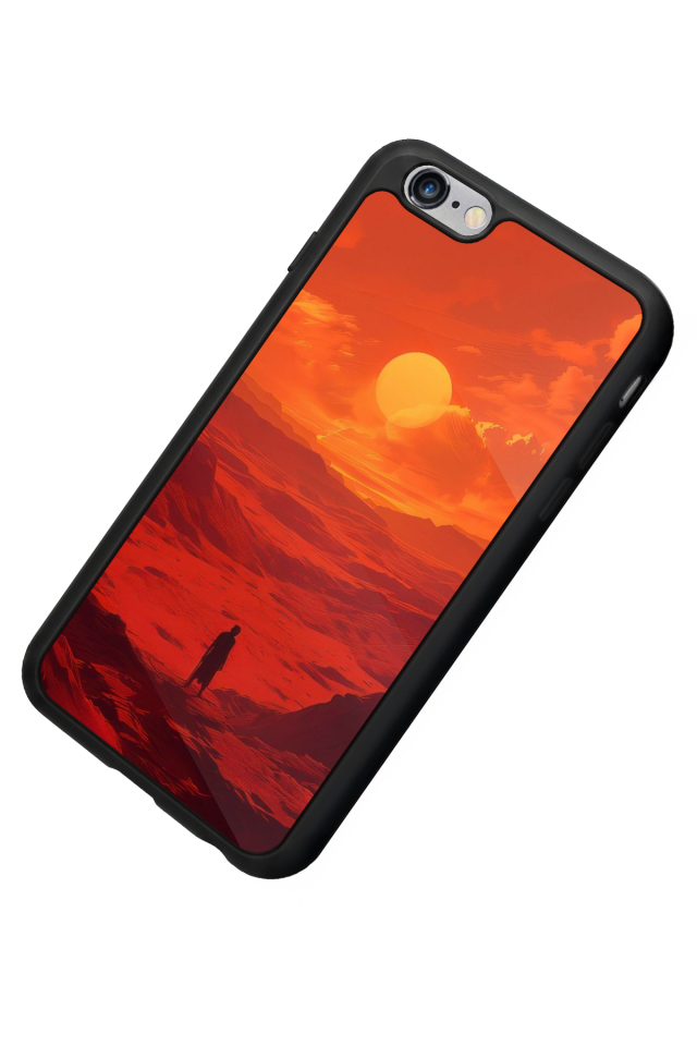 iPhone 6 Plus Uyumlu Güneş Tasarımlı Glossy Premium Kılıf