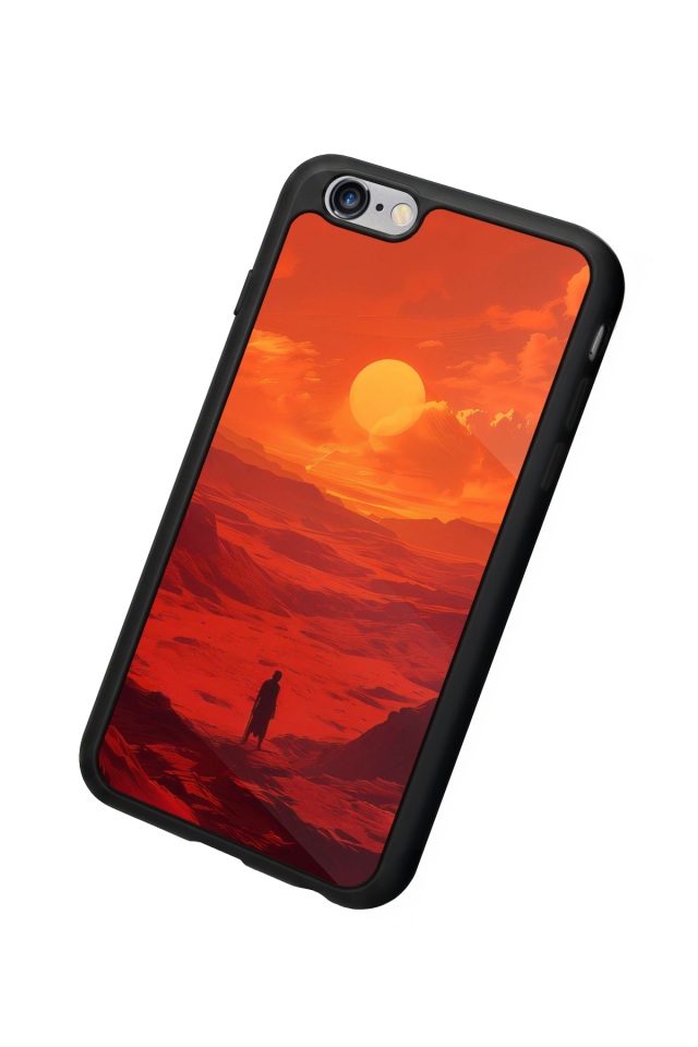 iPhone 6 Plus Uyumlu Güneş Tasarımlı Glossy Premium Kılıf