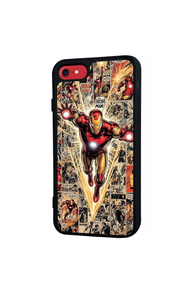 iPhone 7 Uyumlu Iron Man ( Demir Adam ) Tasarımlı Glossy Premium Kılıf