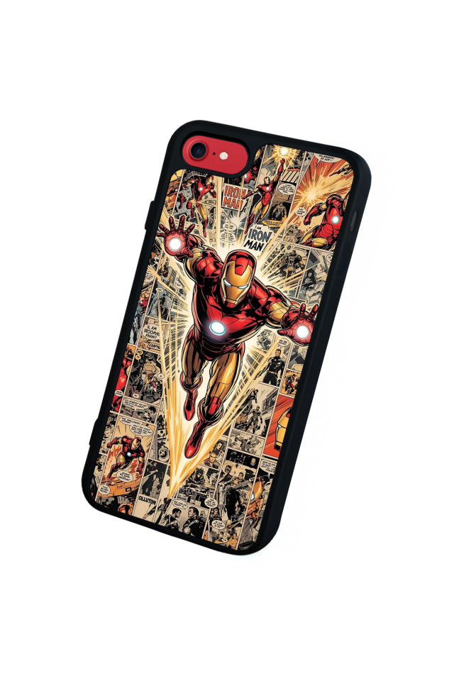 iPhone 7 Uyumlu Iron Man ( Demir Adam ) Tasarımlı Glossy Premium Kılıf