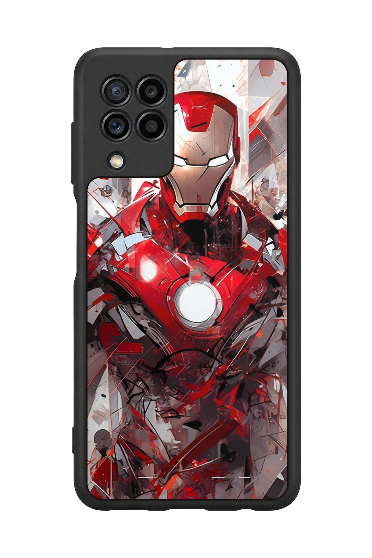 Samsung Galaxy M32 Uyumlu Iron Man ( Demir Adam ) Tasarımlı Glossy Premium Kılıf