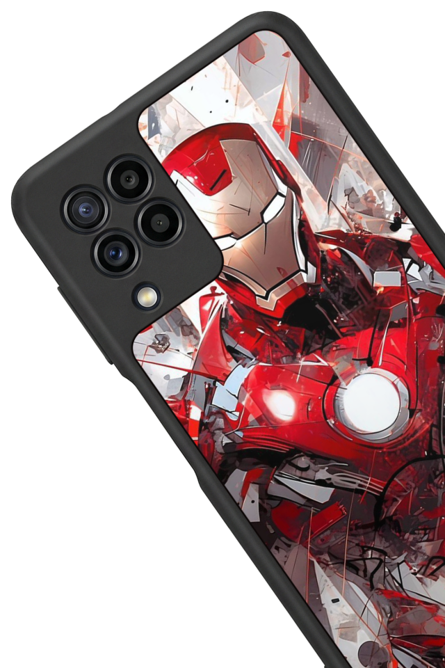 Samsung Galaxy M32 Uyumlu Iron Man ( Demir Adam ) Tasarımlı Glossy Premium Kılıf