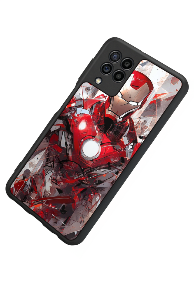Samsung Galaxy M32 Uyumlu Iron Man ( Demir Adam ) Tasarımlı Glossy Premium Kılıf