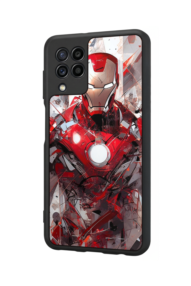 Samsung Galaxy M32 Uyumlu Iron Man ( Demir Adam ) Tasarımlı Glossy Premium Kılıf