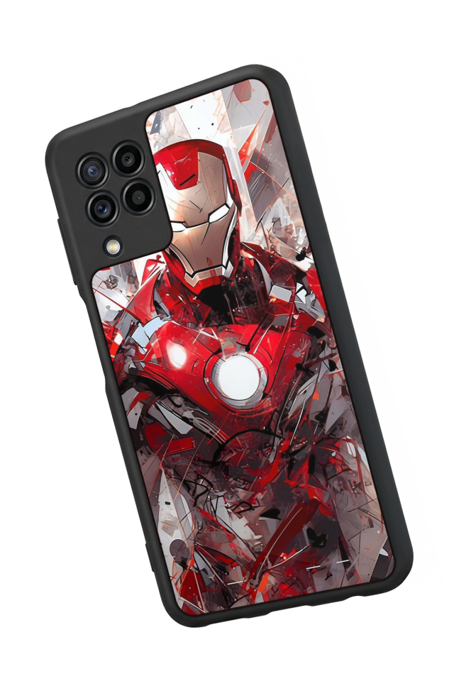 Samsung Galaxy M32 Uyumlu Iron Man ( Demir Adam ) Tasarımlı Glossy Premium Kılıf