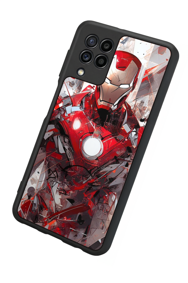 Samsung Galaxy M32 Uyumlu Iron Man ( Demir Adam ) Tasarımlı Glossy Premium Kılıf