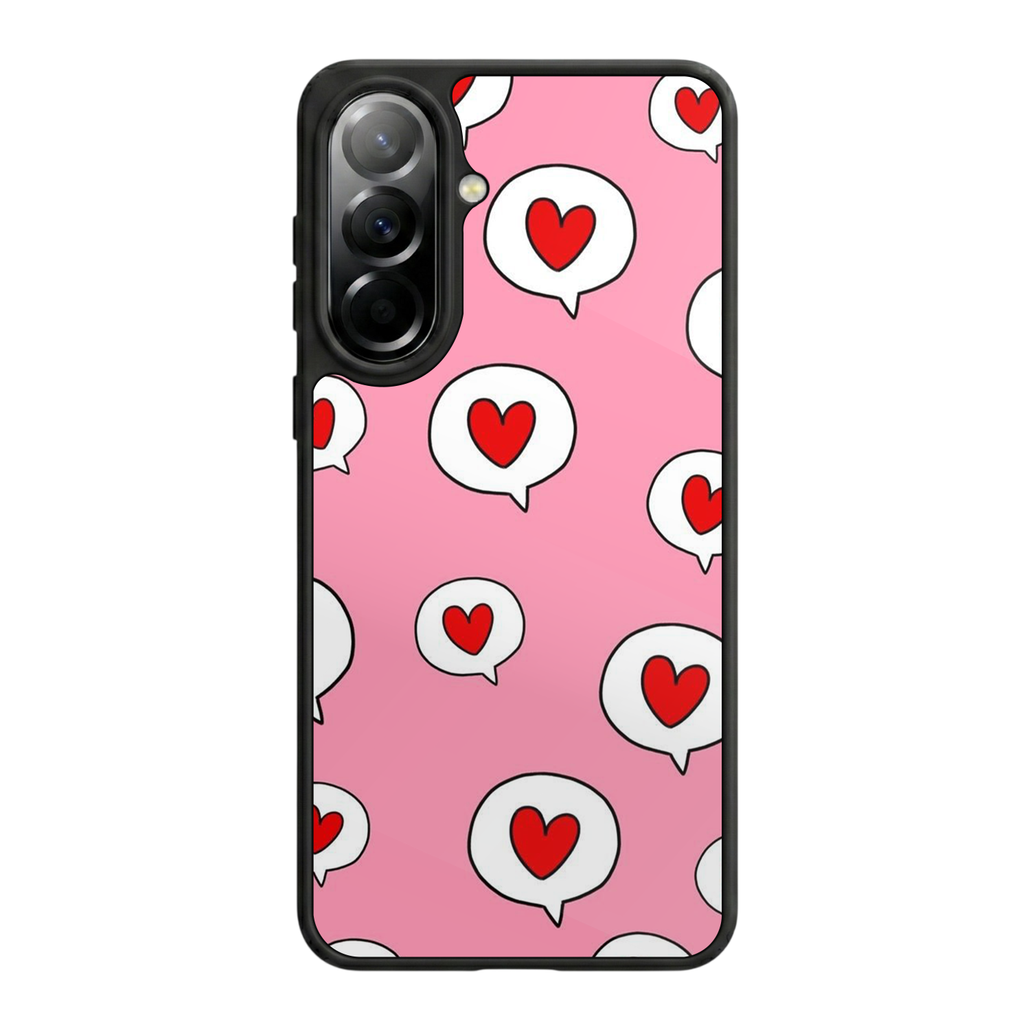 Samsung Galaxy A57 Uyumlu Kalp Love Tasarımlı Glossy Premium Kılıf