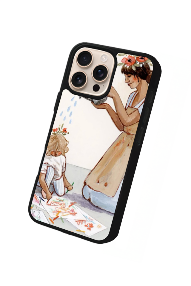 iPhone 15 Pro Uyumlu Kalp Love Tasarımlı Glossy Premium Kılıf