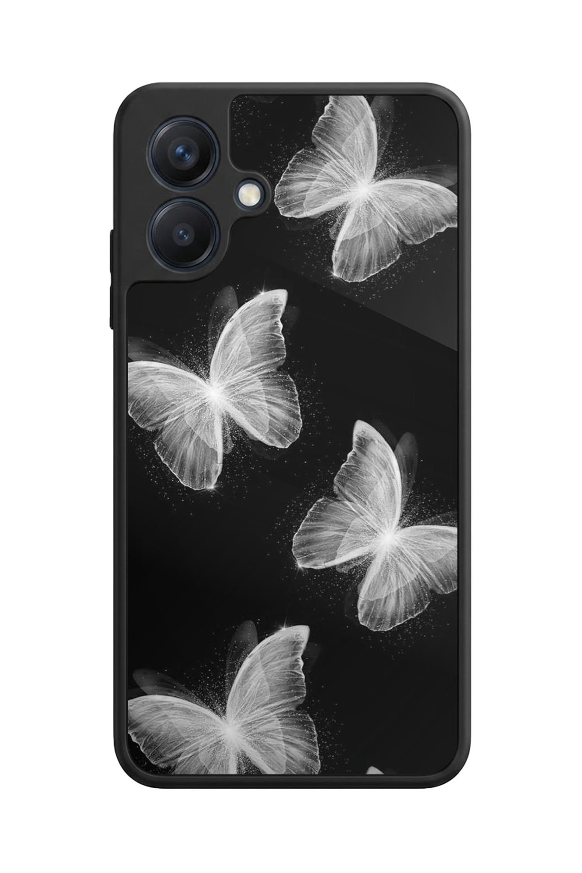 Samsung Galaxy A07 Uyumlu Kelebek Tasarımlı Glossy Premium Kılıf