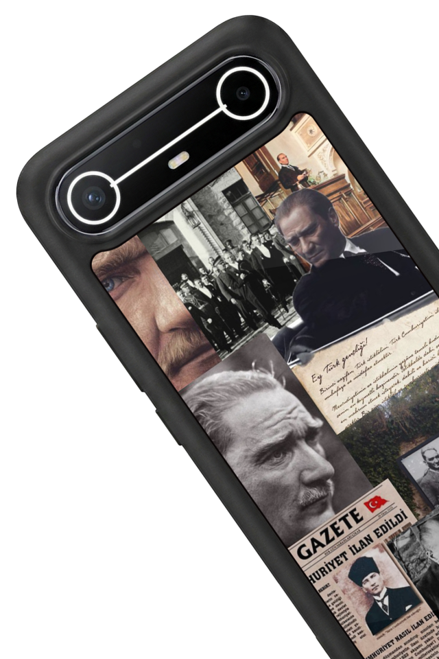 Tecno Spark Slim 5G Uyumlu Mustafa Kemal Ataturk Tasarımlı Glossy Premium Kılıf
