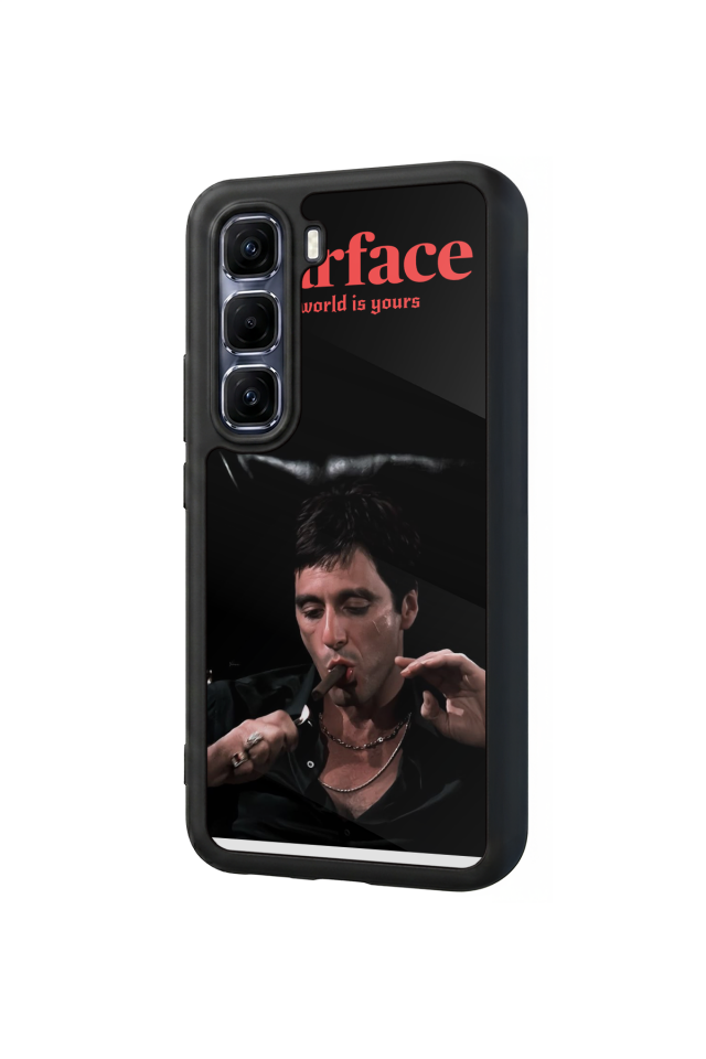 Infinix Hot 60 Pro Plus Uyumlu Scarface Tasarımlı Glossy Premium Kılıf