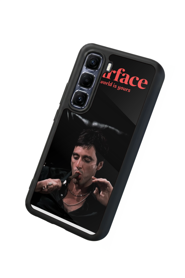 Infinix Hot 60 Pro Plus Uyumlu Scarface Tasarımlı Glossy Premium Kılıf