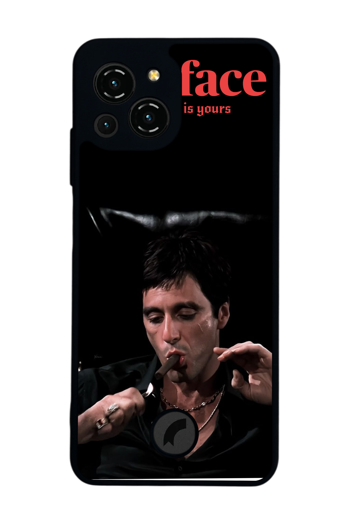 Reeder S23 Pro Max Uyumlu Scarface Tasarımlı Glossy Premium Kılıf