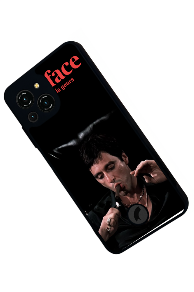 Reeder S23 Pro Max Uyumlu Scarface Tasarımlı Glossy Premium Kılıf