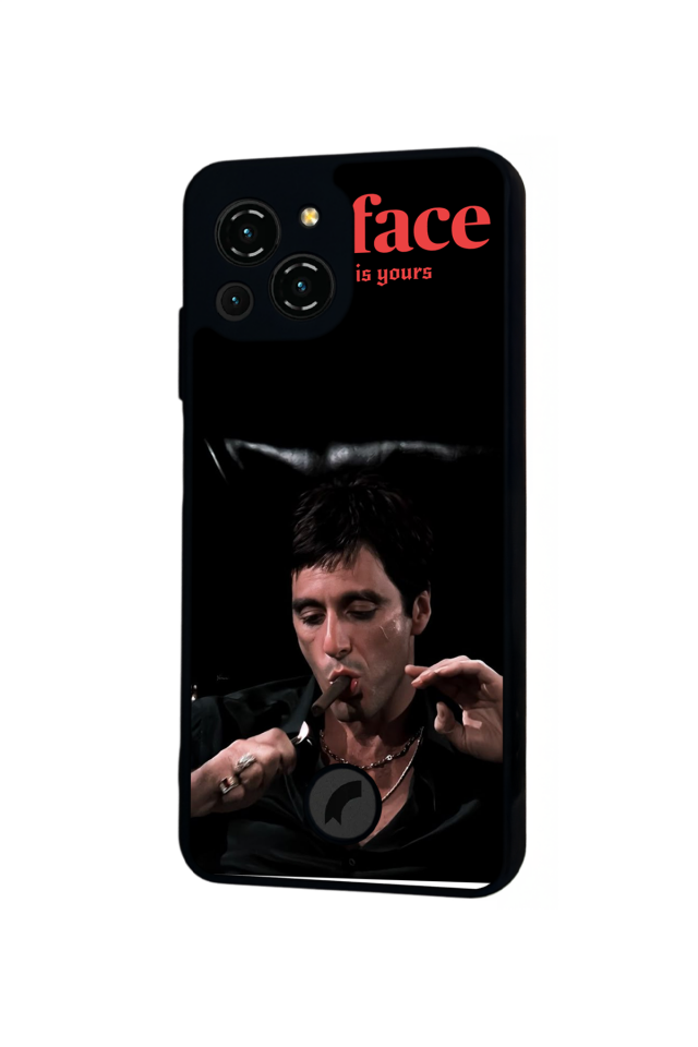 Reeder S23 Pro Max Uyumlu Scarface Tasarımlı Glossy Premium Kılıf