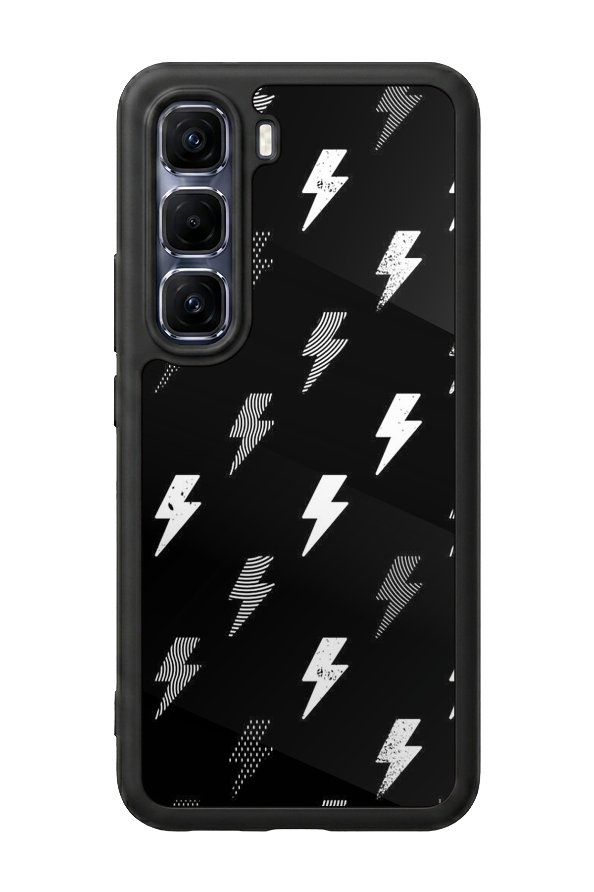 Infinix Hot 60 Pro Plus Uyumlu Simsek Tasarımlı Glossy Premium Kılıf