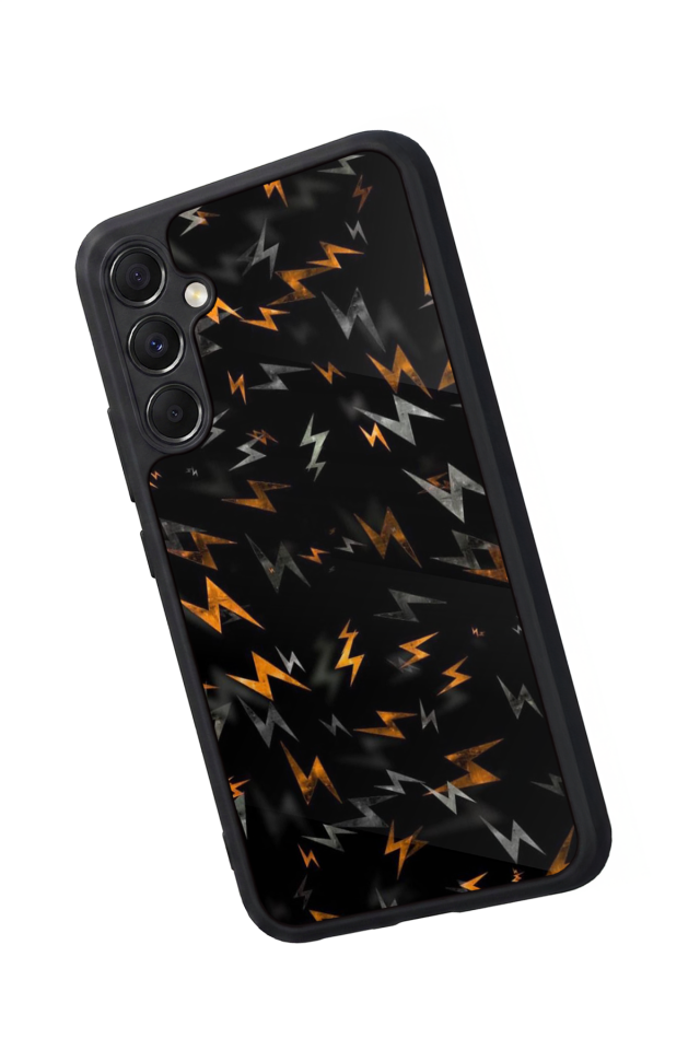 Samsung Galaxy A34 Uyumlu Simsek Tasarımlı Glossy Premium Kılıf