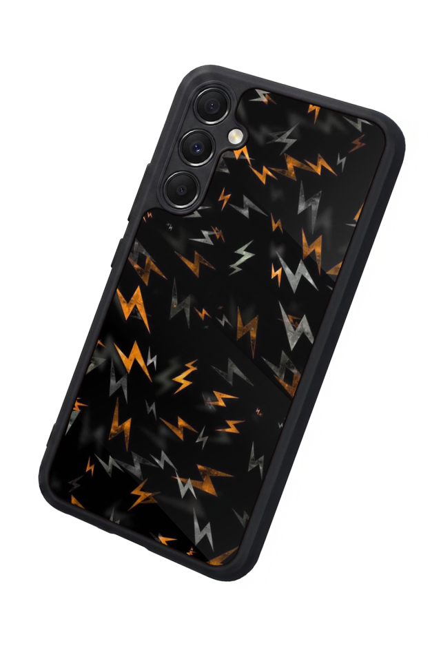 Samsung Galaxy A34 Uyumlu Simsek Tasarımlı Glossy Premium Kılıf