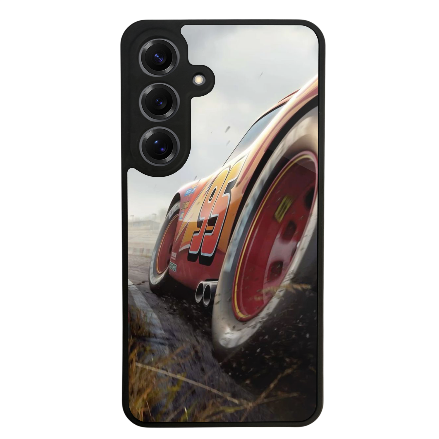 Samsung Galaxy S25 Uyumlu Şimsek McQueen Tasarımlı Glossy Premium Kılıf