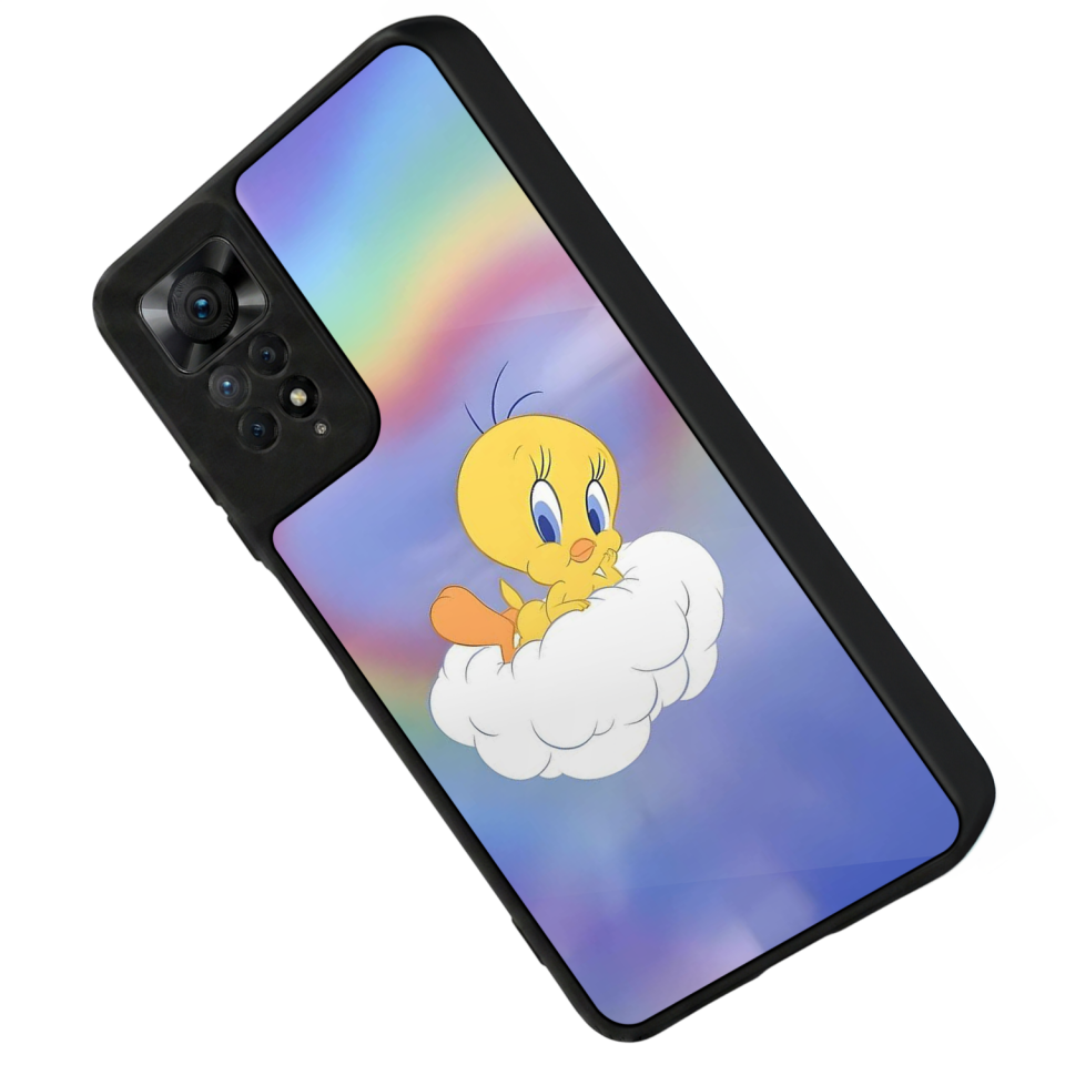 Xiaomi Redmi Note 12 Pro Uyumlu Tweety Tasarımlı Glossy Premium Kılıf