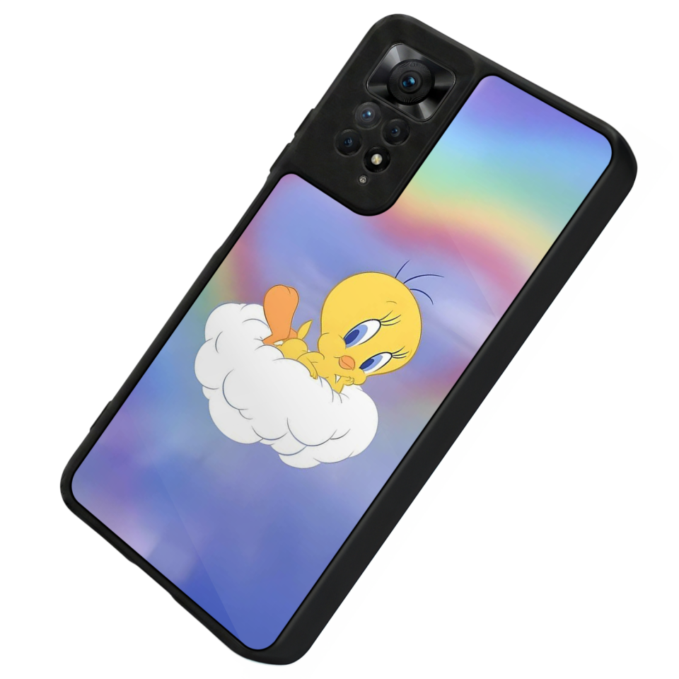 Xiaomi Redmi Note 12 Pro Uyumlu Tweety Tasarımlı Glossy Premium Kılıf
