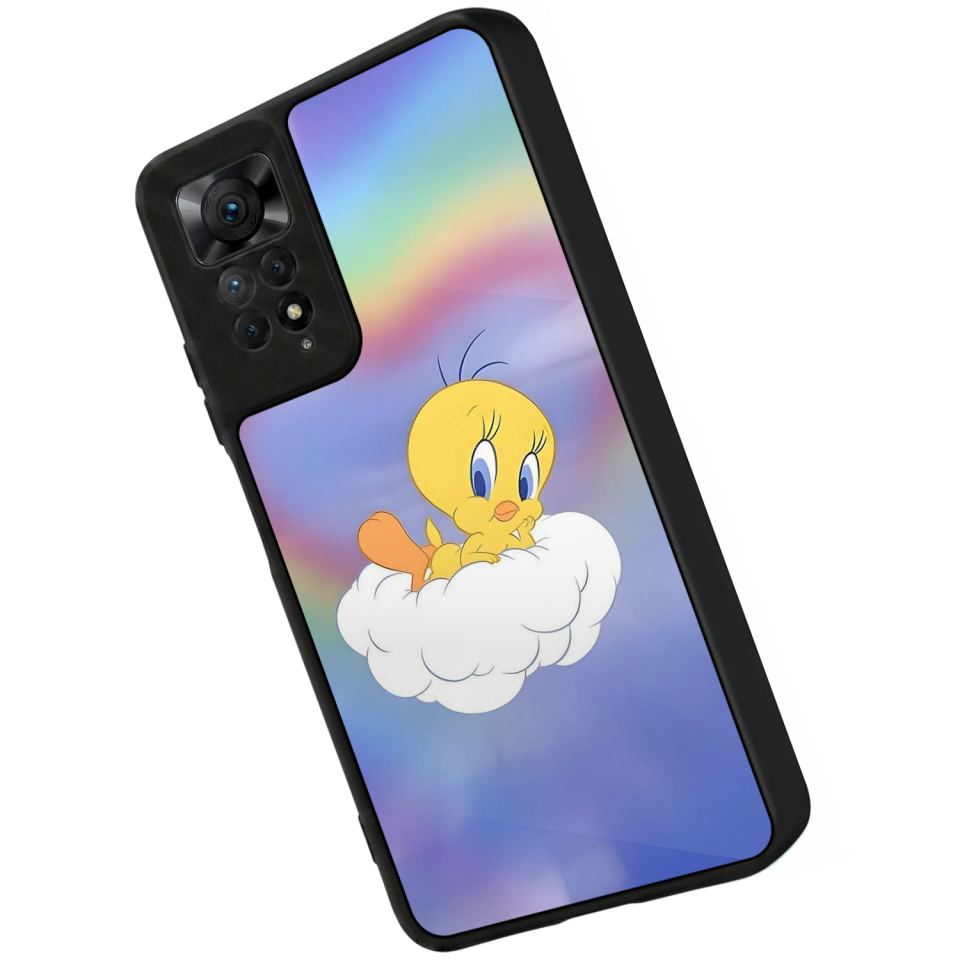 Xiaomi Redmi Note 12 Pro Uyumlu Tweety Tasarımlı Glossy Premium Kılıf
