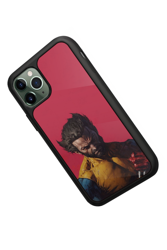 iPhone 11 Pro Uyumlu Wolverine Tasarımlı Glossy Premium Kılıf