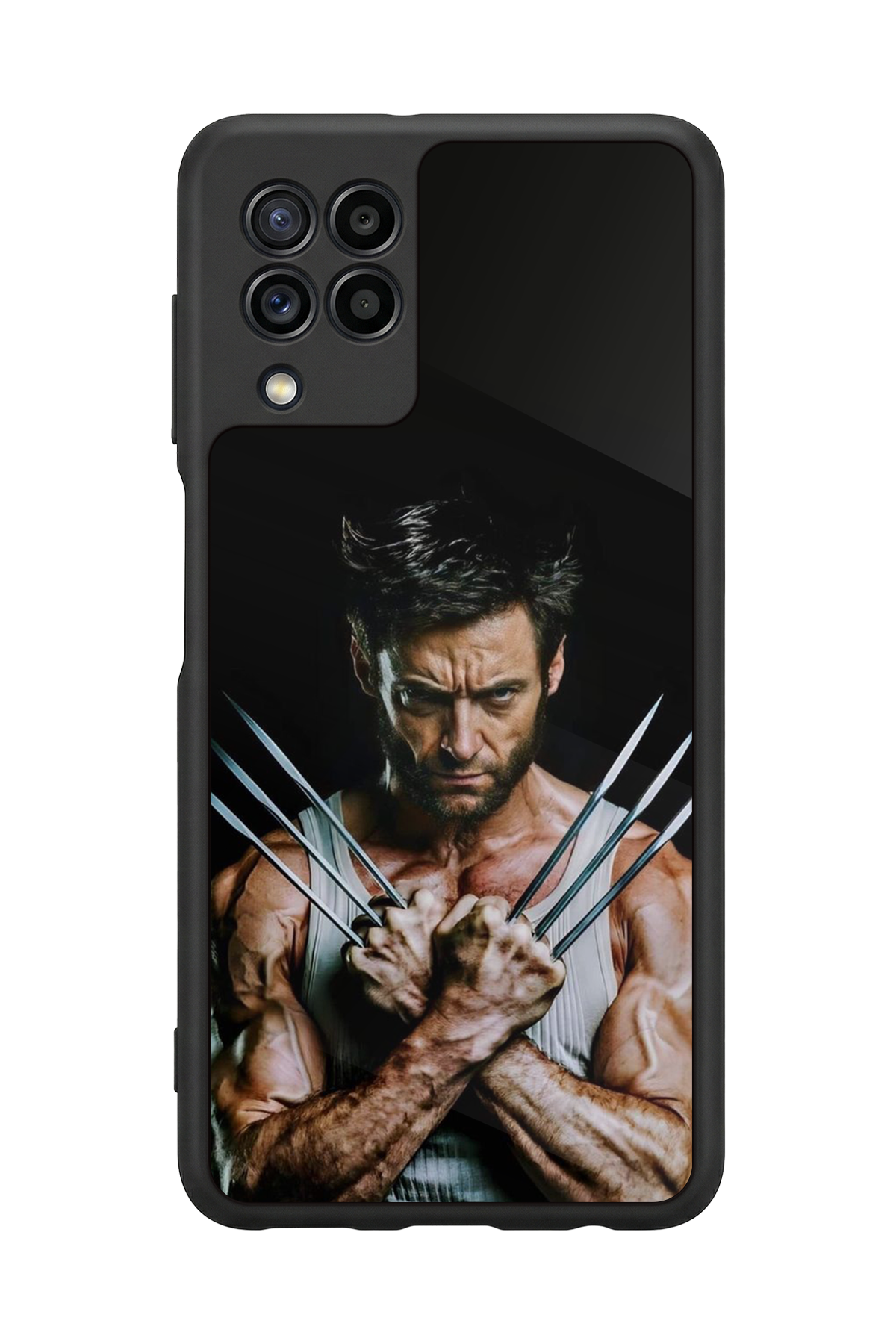 Samsung Galaxy M22 Uyumlu Wolverine Tasarımlı Glossy Premium Kılıf
