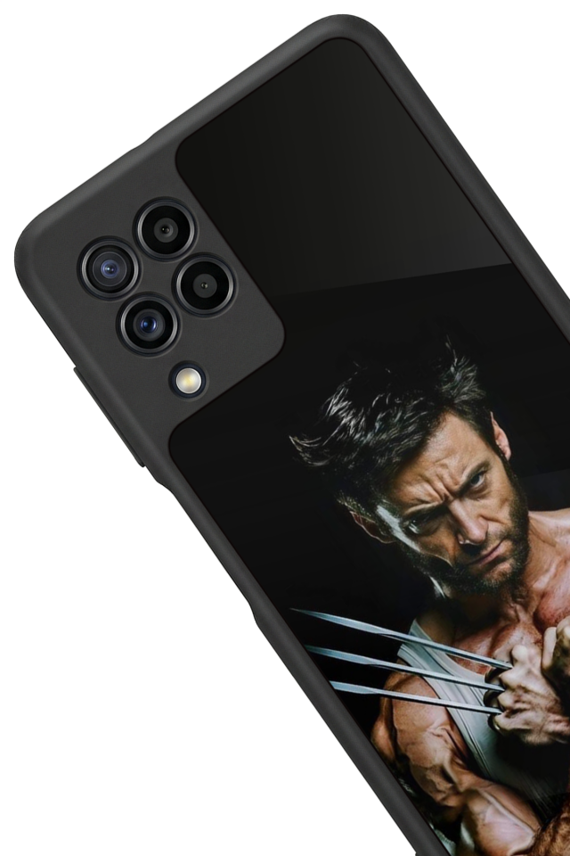 Samsung Galaxy M22 Uyumlu Wolverine Tasarımlı Glossy Premium Kılıf