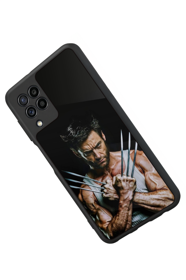 Samsung Galaxy M22 Uyumlu Wolverine Tasarımlı Glossy Premium Kılıf
