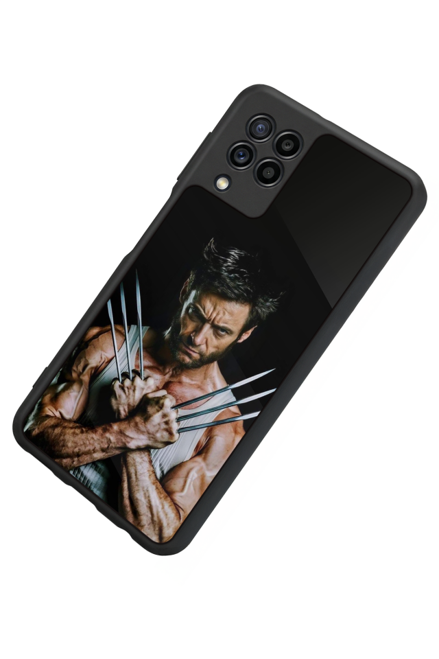 Samsung Galaxy M22 Uyumlu Wolverine Tasarımlı Glossy Premium Kılıf