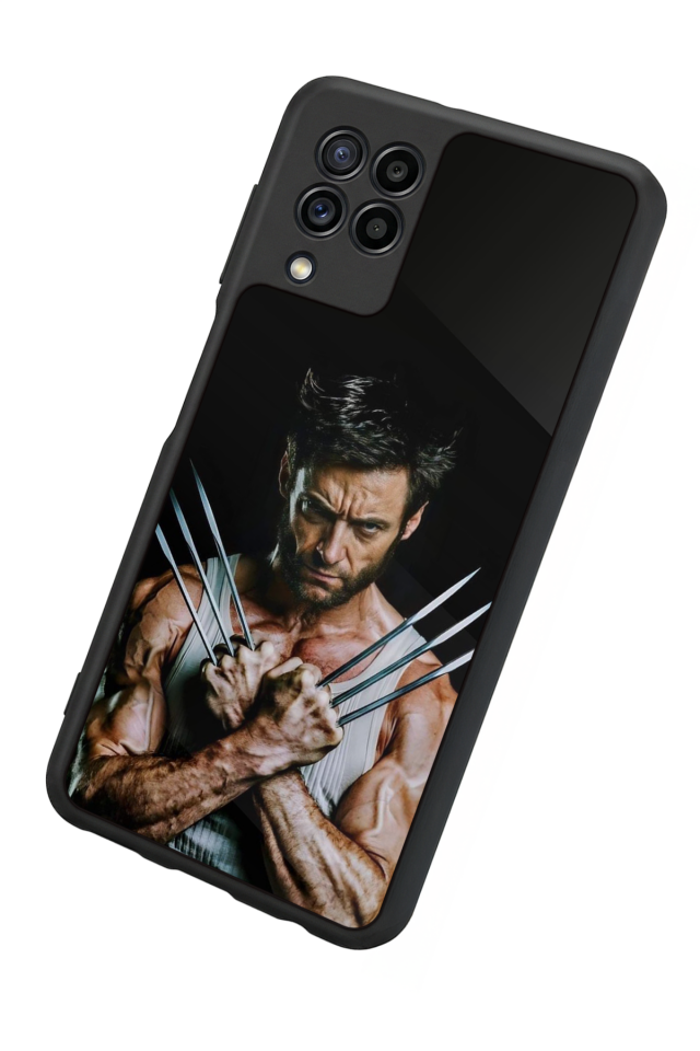 Samsung Galaxy M22 Uyumlu Wolverine Tasarımlı Glossy Premium Kılıf