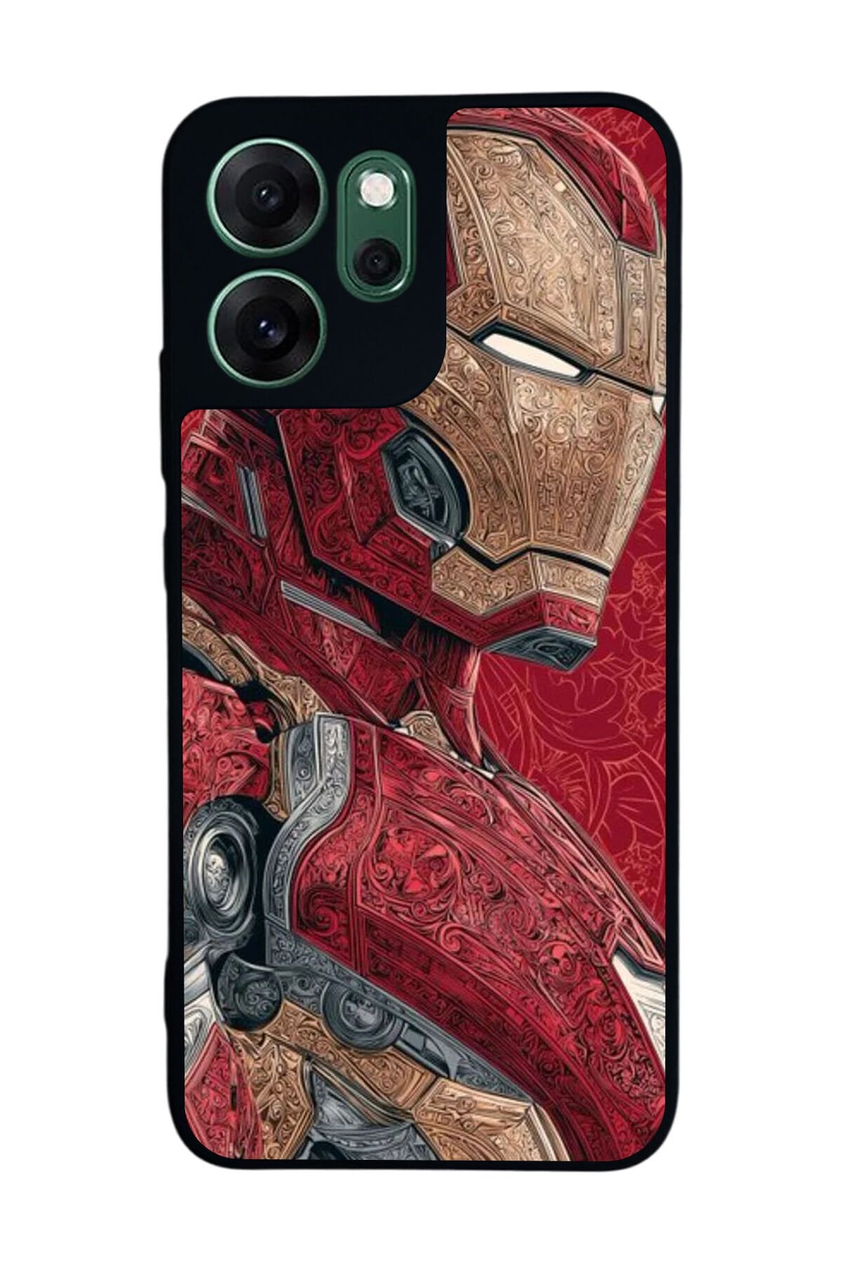 Oppo Reno 14F Uyumlu Iron Man ( Demir Adam ) Tasarımlı Glossy Premium Kılıf