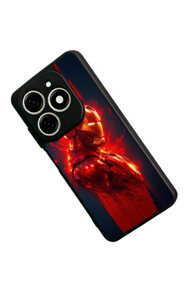 Infınıx Smart 8 Pro Uyumlu Iron Man ( Demir Adam ) Tasarımlı Glossy Premium Kılıf