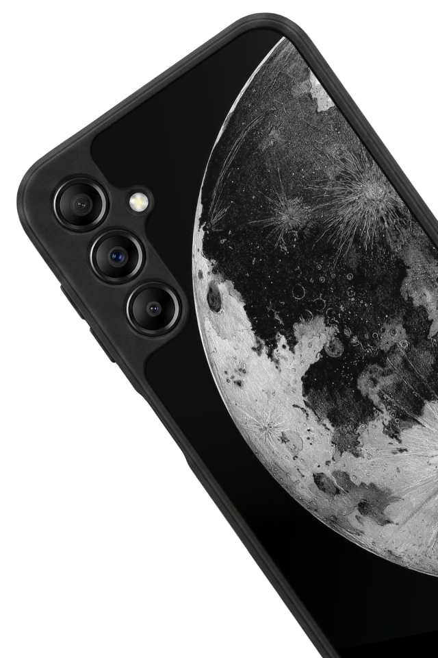 Samsung Galaxy A14 Uyumlu Ay Tasarımlı Glossy Premium Kılıf