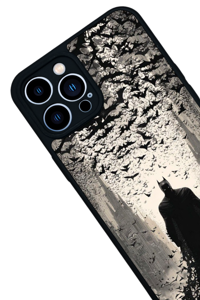 iPhone 13 Pro Max Uyumlu Batman Tasarımlı Glossy Premium Kılıf