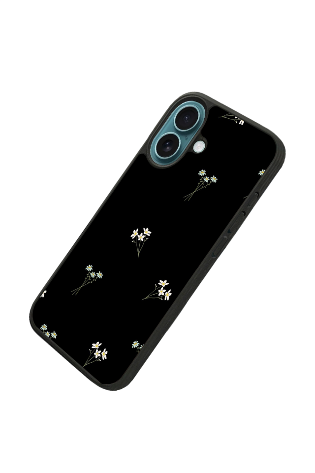 iPhone 16 Plus Uyumlu Cicek Tasarımlı Glossy Premium Kılıf