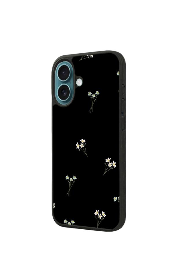 iPhone 16 Plus Uyumlu Cicek Tasarımlı Glossy Premium Kılıf