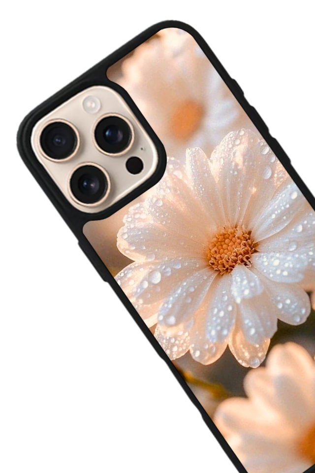 iPhone 14 Pro Max Uyumlu Cicek Tasarımlı Glossy Premium Kılıf