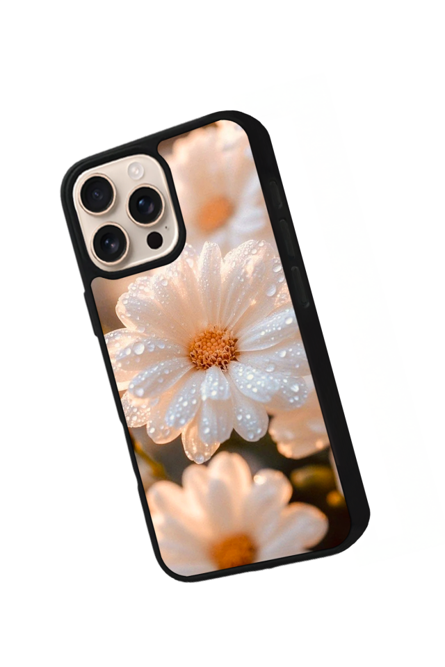 iPhone 14 Pro Max Uyumlu Cicek Tasarımlı Glossy Premium Kılıf