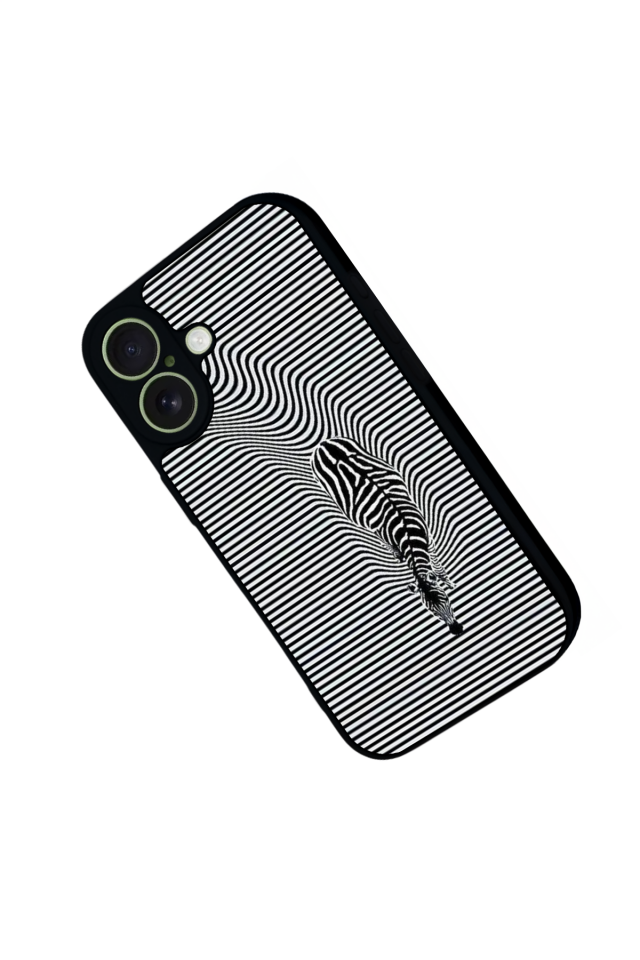 iPhone 17 Uyumlu Çizgi Sanatı Tasarımlı Glossy Premium Kılıf