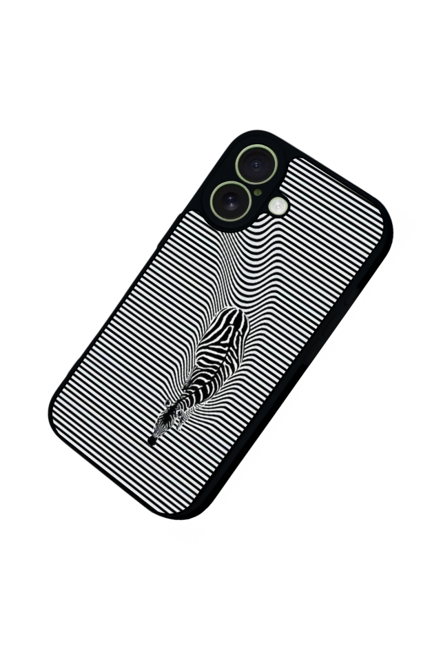 iPhone 17 Uyumlu Çizgi Sanatı Tasarımlı Glossy Premium Kılıf