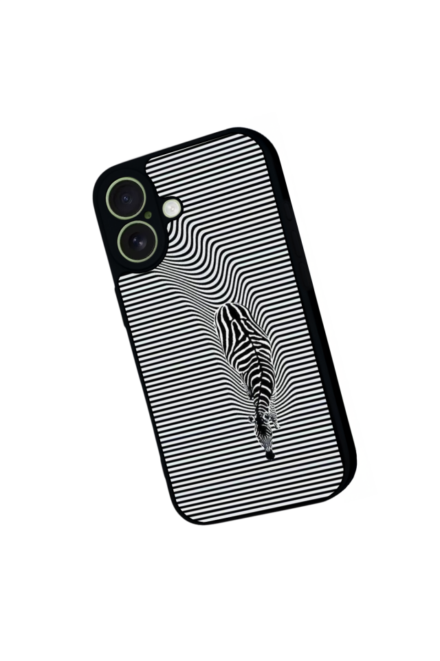 iPhone 17 Uyumlu Çizgi Sanatı Tasarımlı Glossy Premium Kılıf