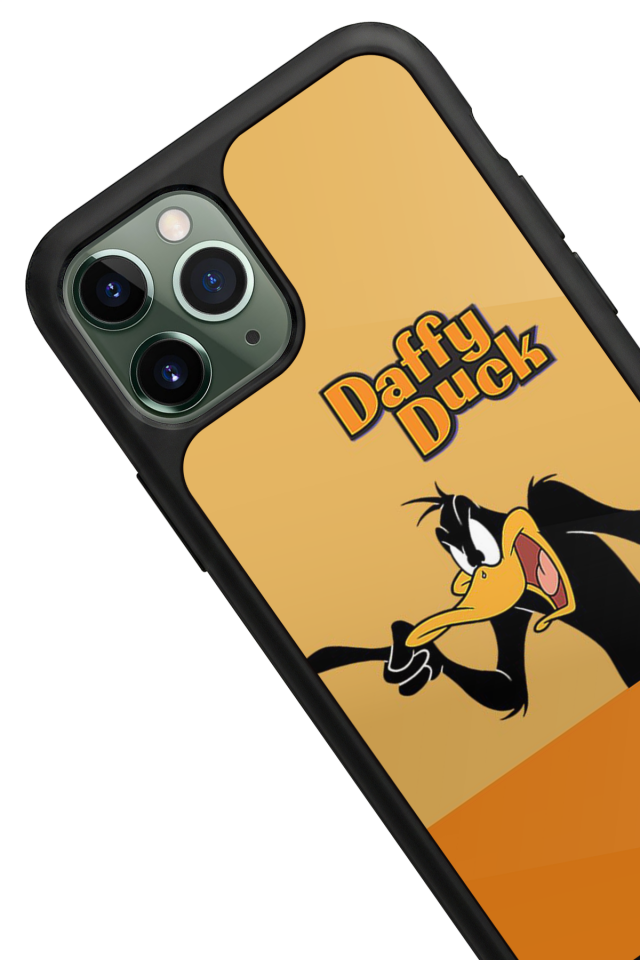 iPhone 11 Pro Max Uyumlu Daffy duck Tasarımlı Glossy Premium Kılıf