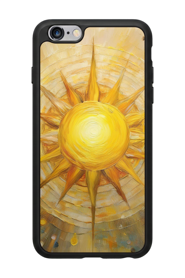 iPhone 6 Plus Uyumlu Güneş Tasarımlı Glossy Premium Kılıf