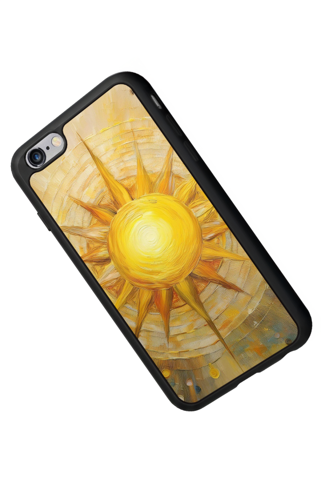 iPhone 6 Plus Uyumlu Güneş Tasarımlı Glossy Premium Kılıf